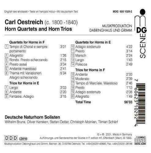 Oestreich: Horn Quartets and Horn Trios - slide-1