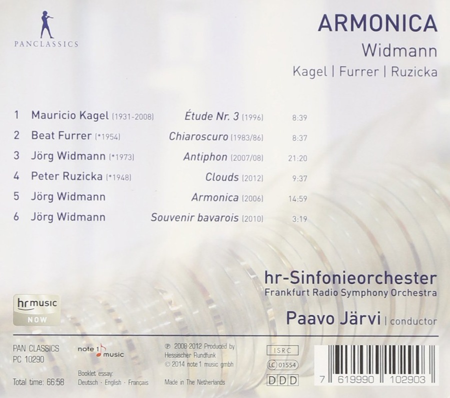 Armonica - Jörg Widmann, Maurice Kagel, Beat Furrer, Peter Ruzicka - slide-1