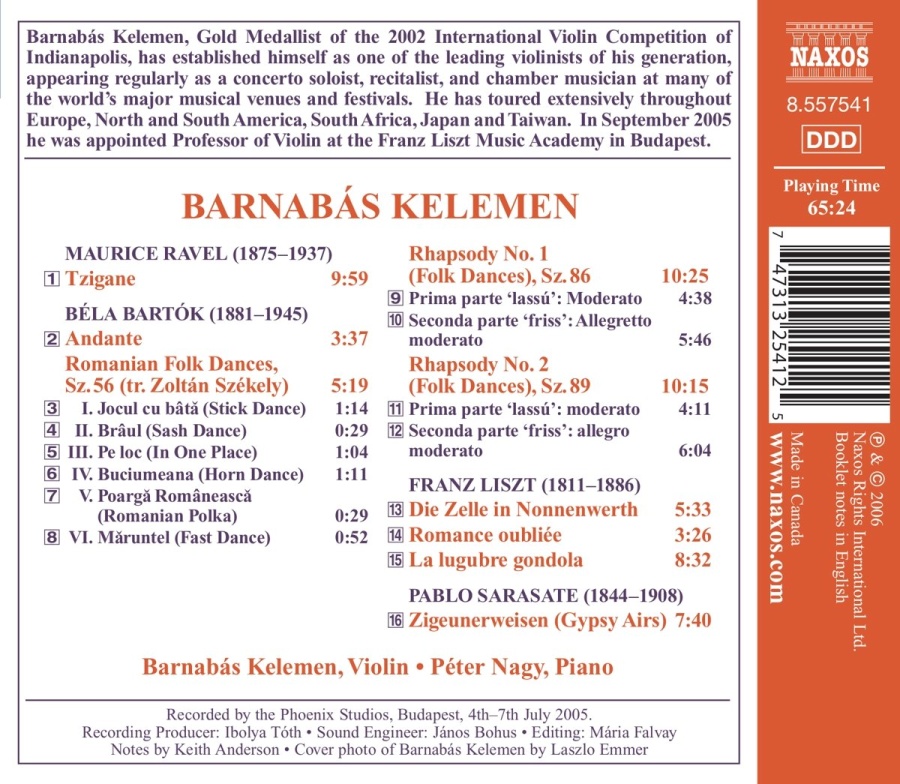 Violin Recital: Barnabas Keleman - slide-1