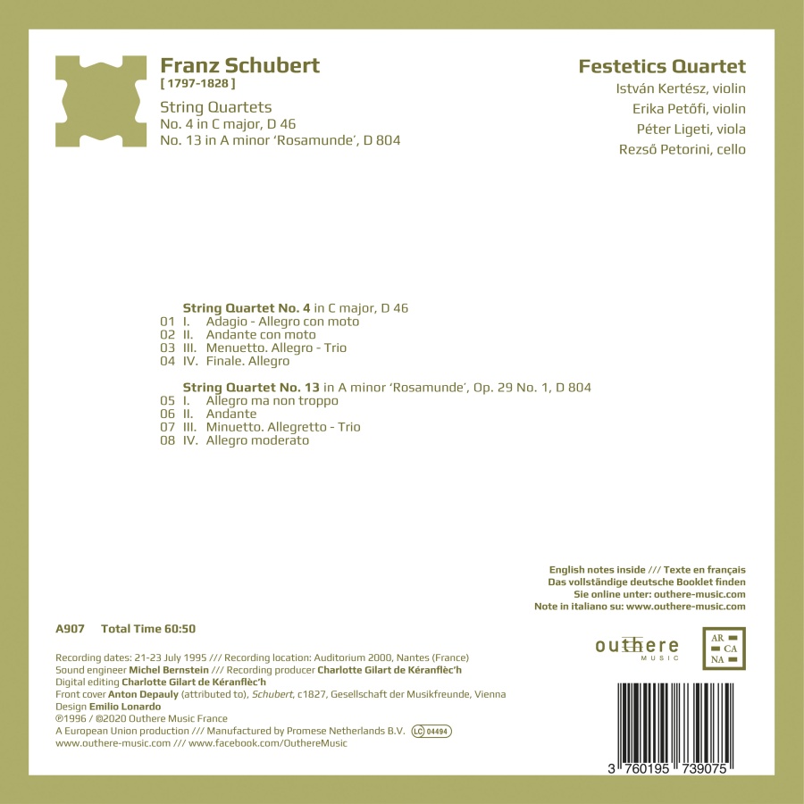 Schubert: String Quartets - slide-1