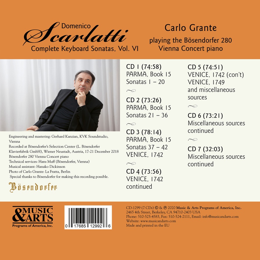 Scarlatti: Complete Keyboard Sonatas Vol. VI - slide-1
