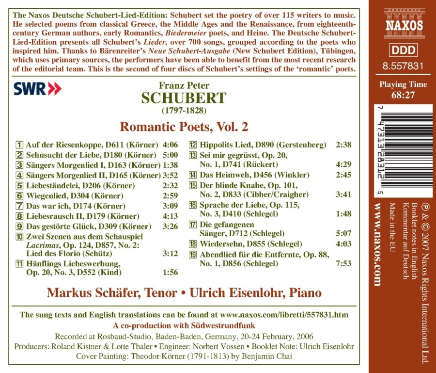 Schubert: Lied Edition 25 - Romantic Poets Vol. 2 - slide-1