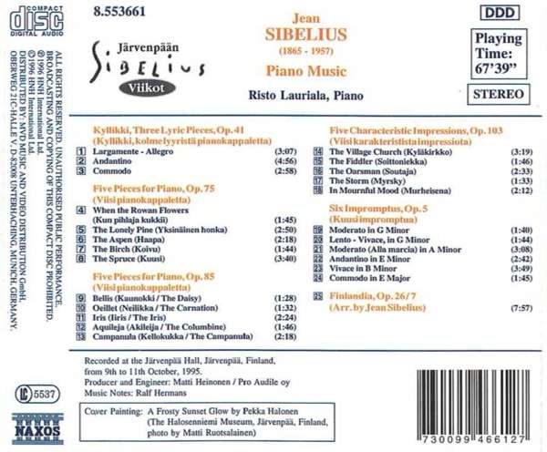 SIBELIUS: Piano Music - slide-1