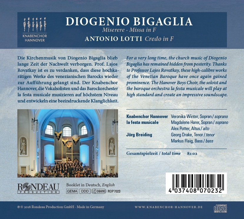 Bigaglia: Miserere & Missa in F; Lotti: Credo in F - slide-1