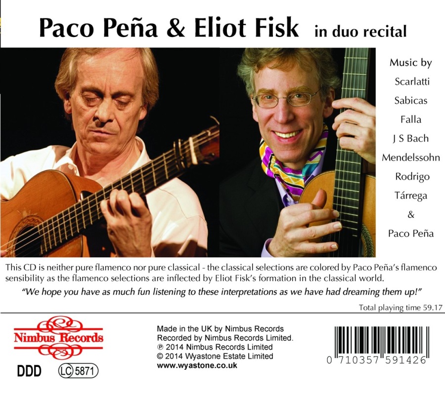 Peña, Paco & Fisk, Eliot in duo recital - Bach; Scarlatti; Falla; ... - slide-1