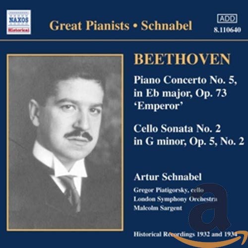 GREAT PIANISTS - SCHNABEL: Beethoven: P.