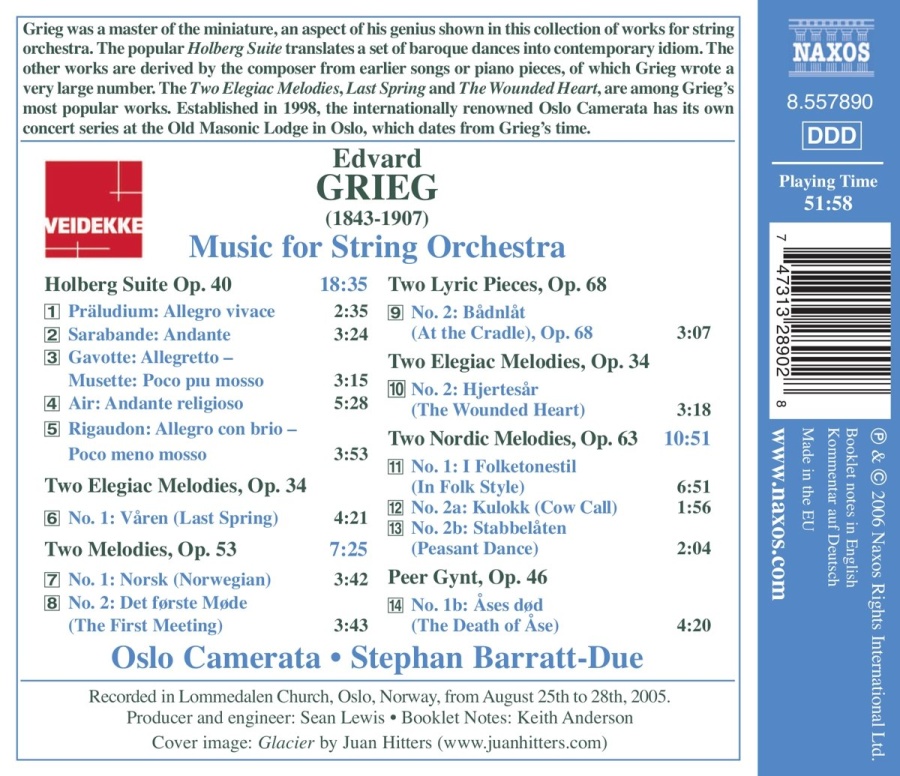 GRIEG: Music for String Orchestra - slide-1
