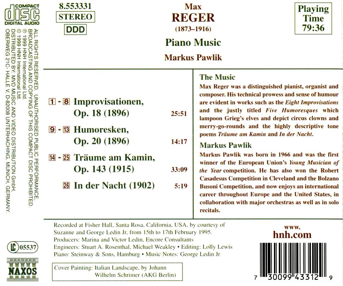 REGER: Piano Music - slide-1