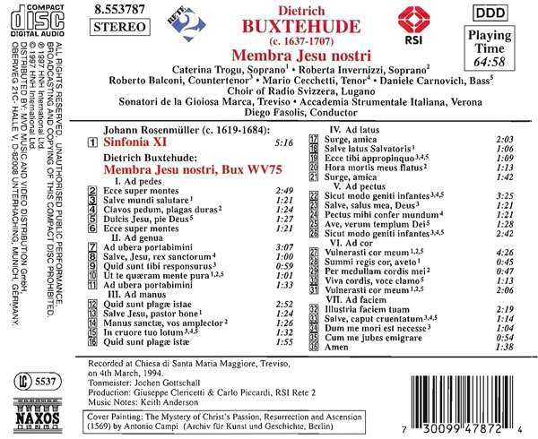 Buxtehude: Membra Jesu Nostri - slide-1