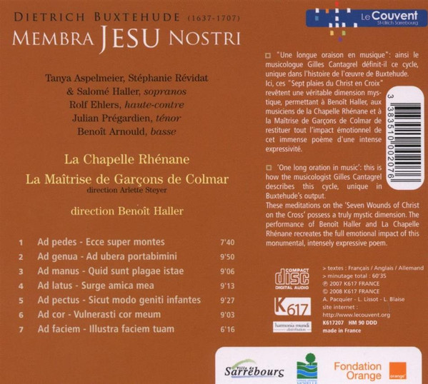 BUXTEHUDE Dietrich: Membra Jesu nostri - slide-1