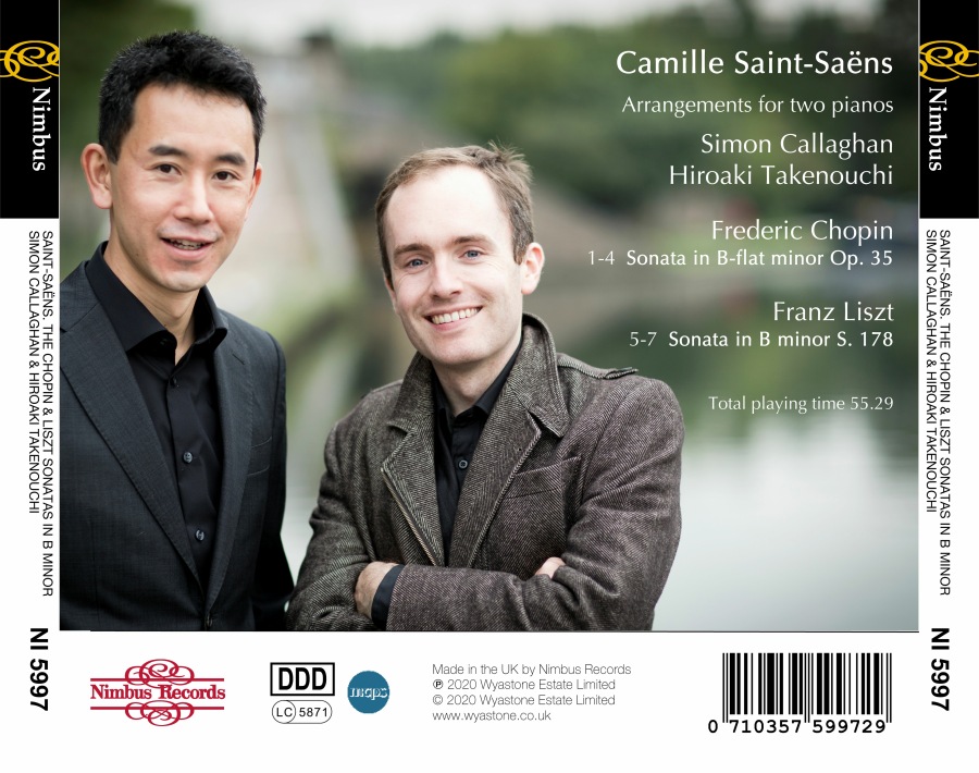 Saint-Saëns: Arrangement for 2 pianos - Chopin & Liszt Sonatas - slide-1