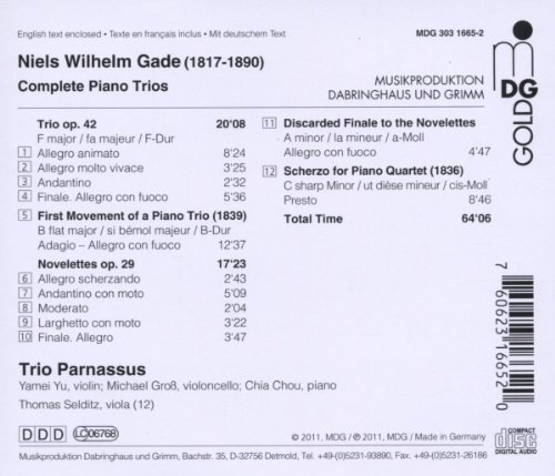 Gade: Piano Trios, Scherzo for Piano Quartet - slide-1