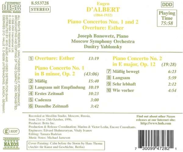D`ALBERT: Piano Concertos - slide-1