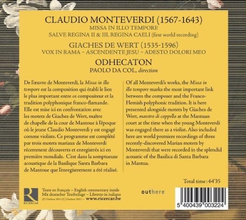 Monteverdi: Missa in illo tempore, Giaches de Wert, Nicolas Gombert - slide-1