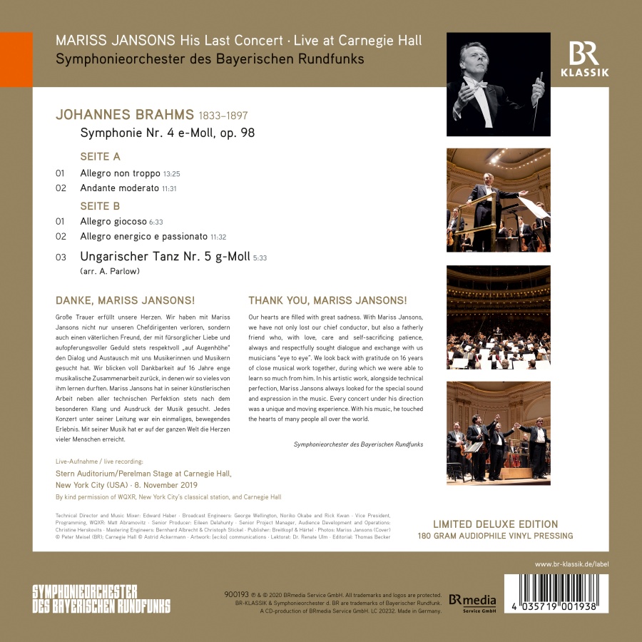 Mariss Jansons – His Last Concert - Live at Carnegie Hall - slide-1