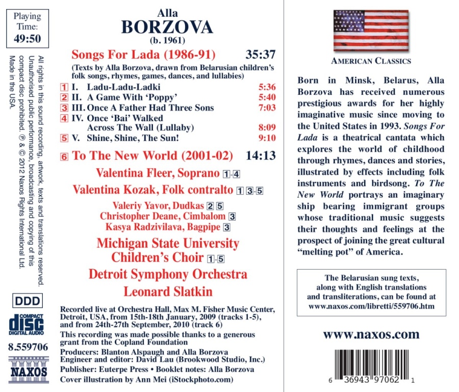 Borzova: Songs for Lada, To The New World - slide-1