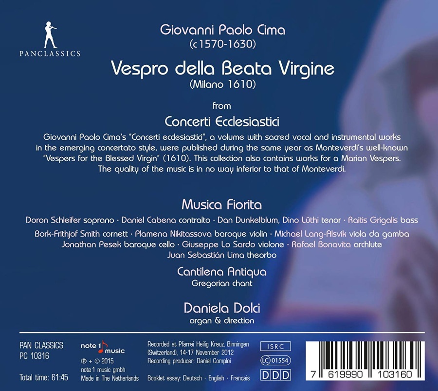 Cima: Vespro della Beata Virgine - slide-1