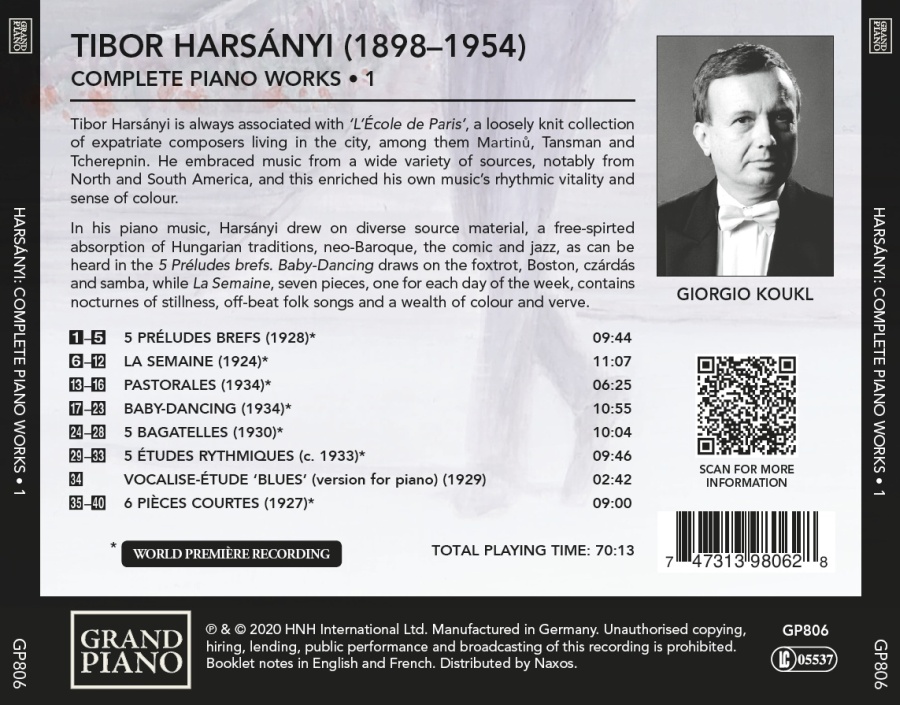 HARSANYI: Complete Piano Works • 1 - slide-1