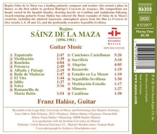 Sáinz de la Maza: Guitar Music - slide-1