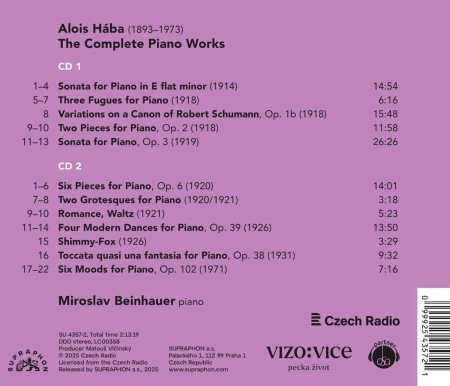 Hába: The Complete Piano Works - slide-1