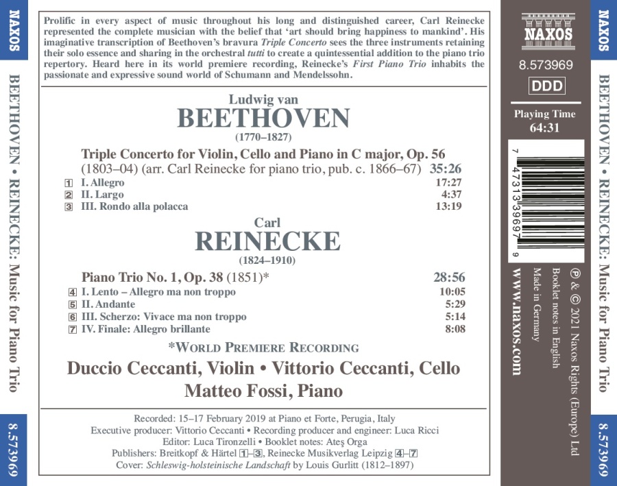 Beethoven: Triple Concerto; Reinecke: Piano Trio No. 1 - slide-1