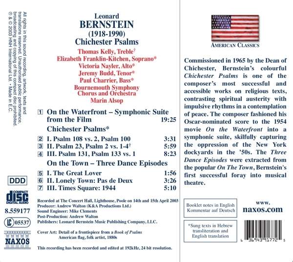 BERNSTEIN: Chichester psalms - slide-1