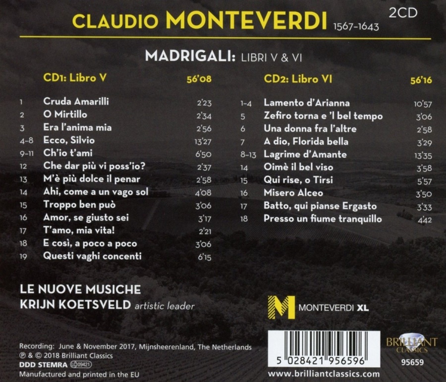 Monteverdi: Madrigali Libri V & VI - slide-1