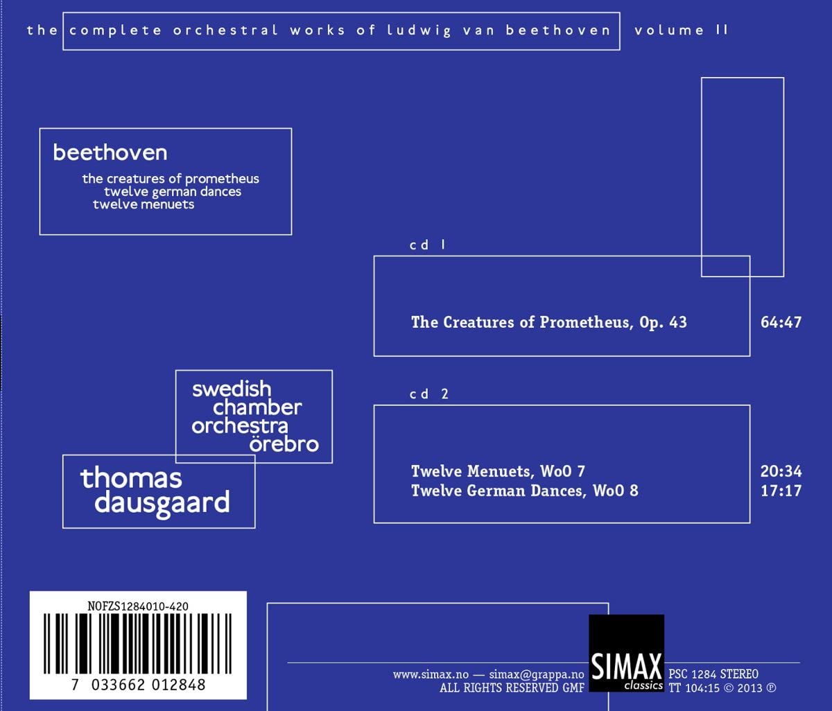 Orchestral Works of Beethoven vol. 11 - The Creatures of Prometheus, 12 Menuets, 12 German Dances - slide-1