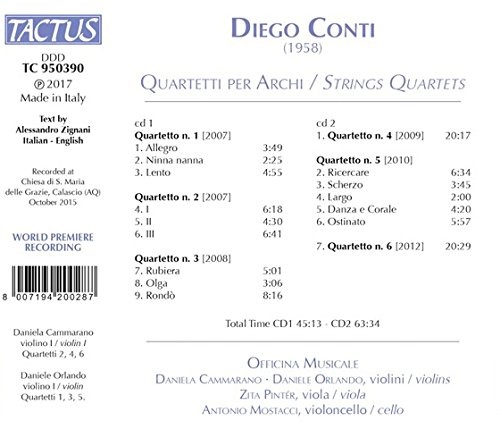 Conti: Quartetti per Archi - slide-1