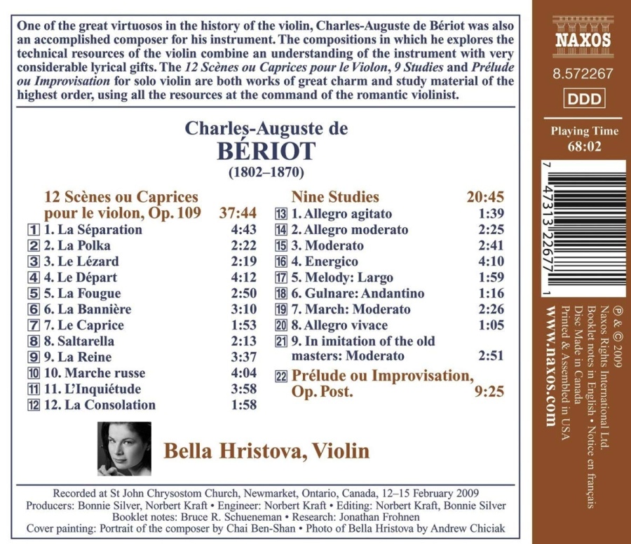 Beriot: Solo Violin Music Vol. 1 - 12 Scènes, Nine Studies - slide-1