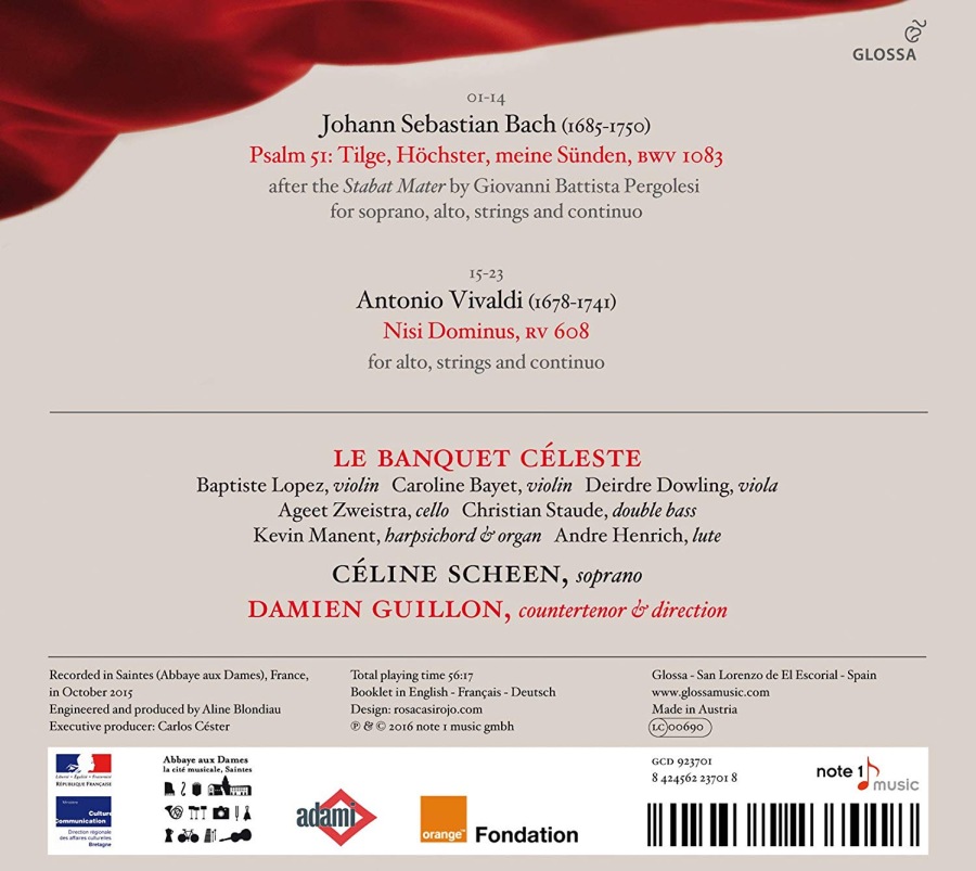 Bach: Psalm 51 (Pergolesi: Stabat Mater); Vivaldi: Nisi Dominus - slide-1