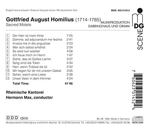 Homilius: Sacred Motets - slide-1