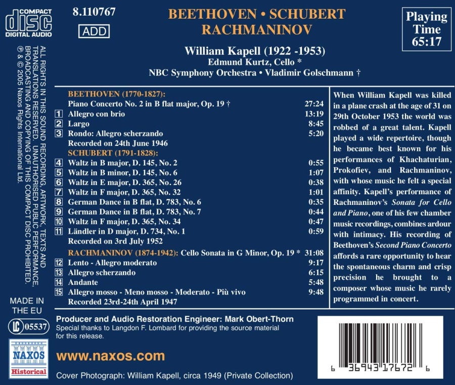 BEETHOVEN: Piano Concerto No. 2 / SCHUBERT: Waltzes and Dances - slide-1