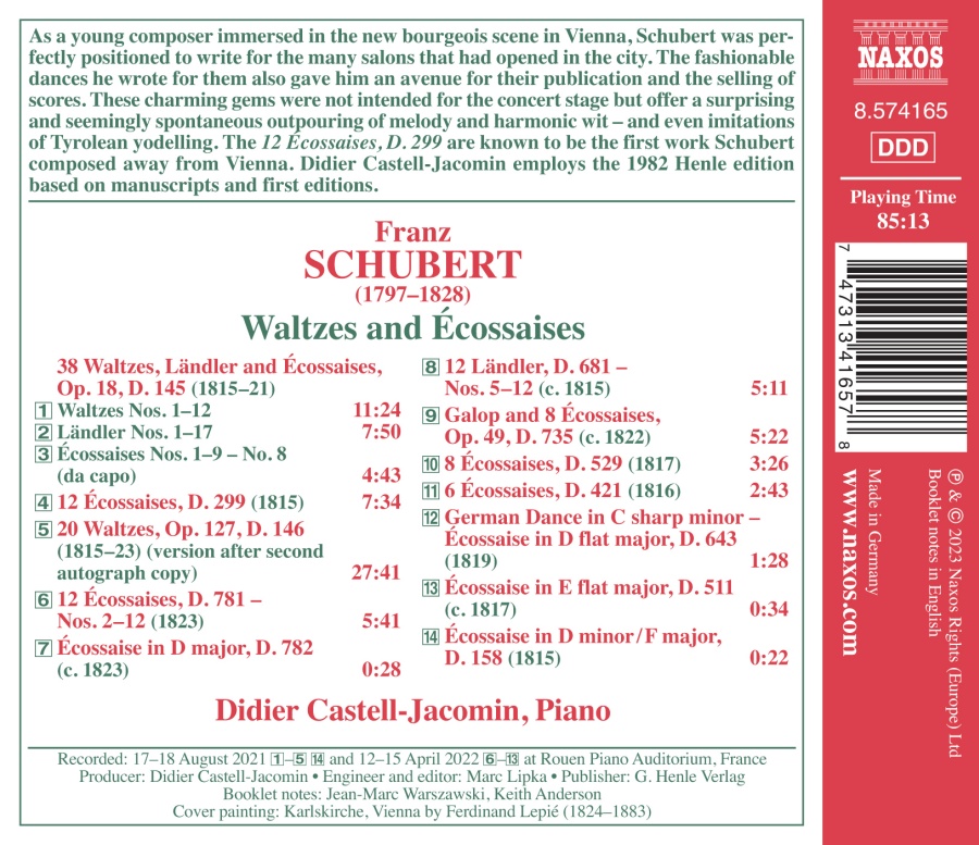 Schubert: Waltzes and Écossaises - slide-1