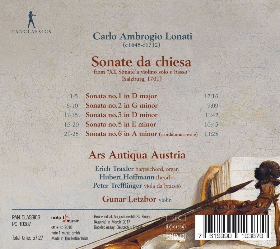 Lonati: Sonate da chiesa (1701) - slide-1