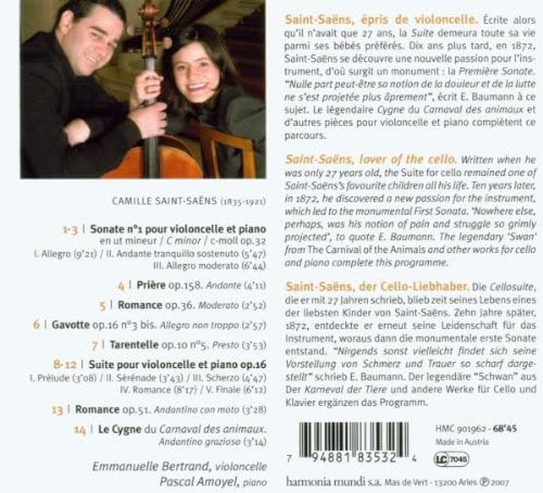 Saint-Saëns:  Sonate no. 1 & Suite op. 16, Le Cygne - slide-1