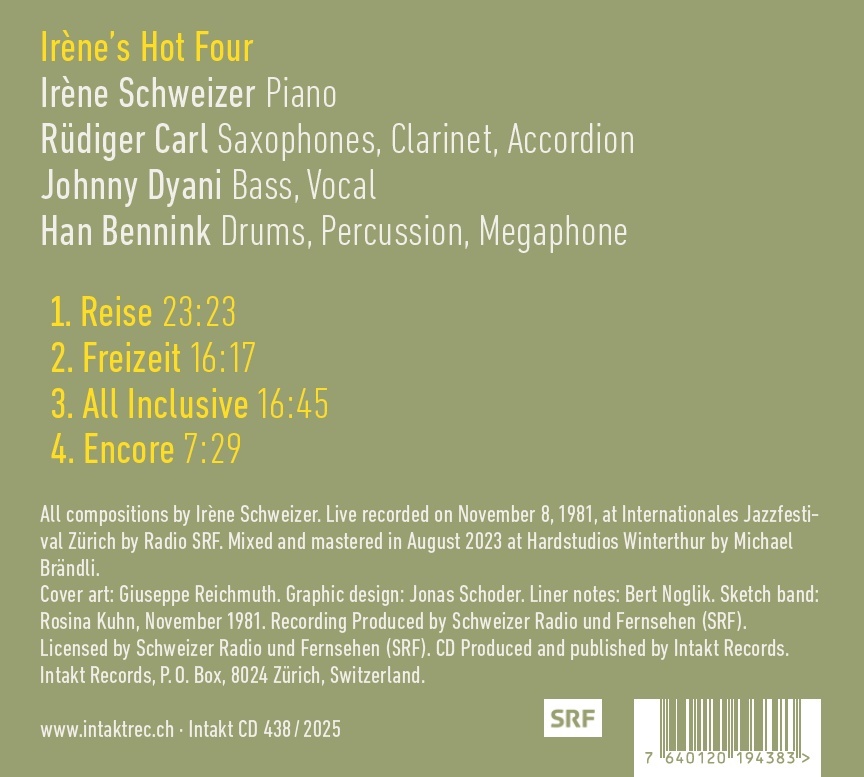 Schweizer: Irène’s Hot Four - slide-1