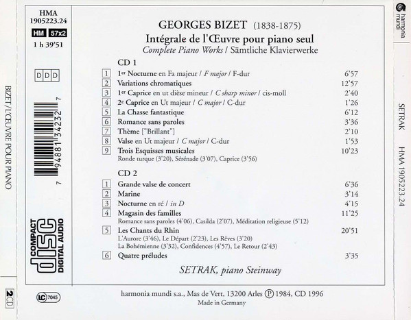 Bizet: Works for Piano - slide-1