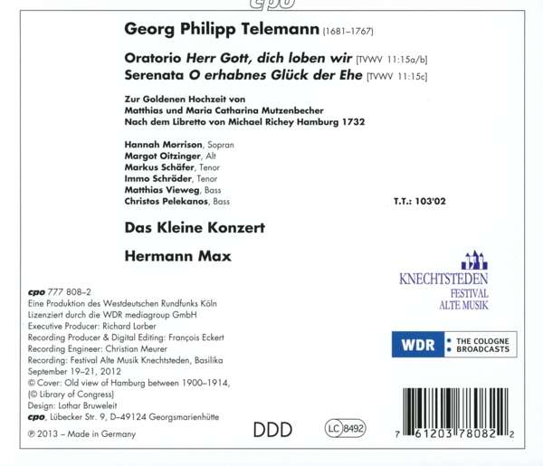 Telemann: Hochzeitsoratorium „O erhabnes Glück der Ehe“ - slide-1