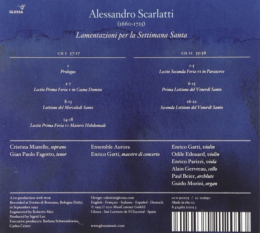 Scarlatti: Lamentazioni per la Settima Santa - slide-1