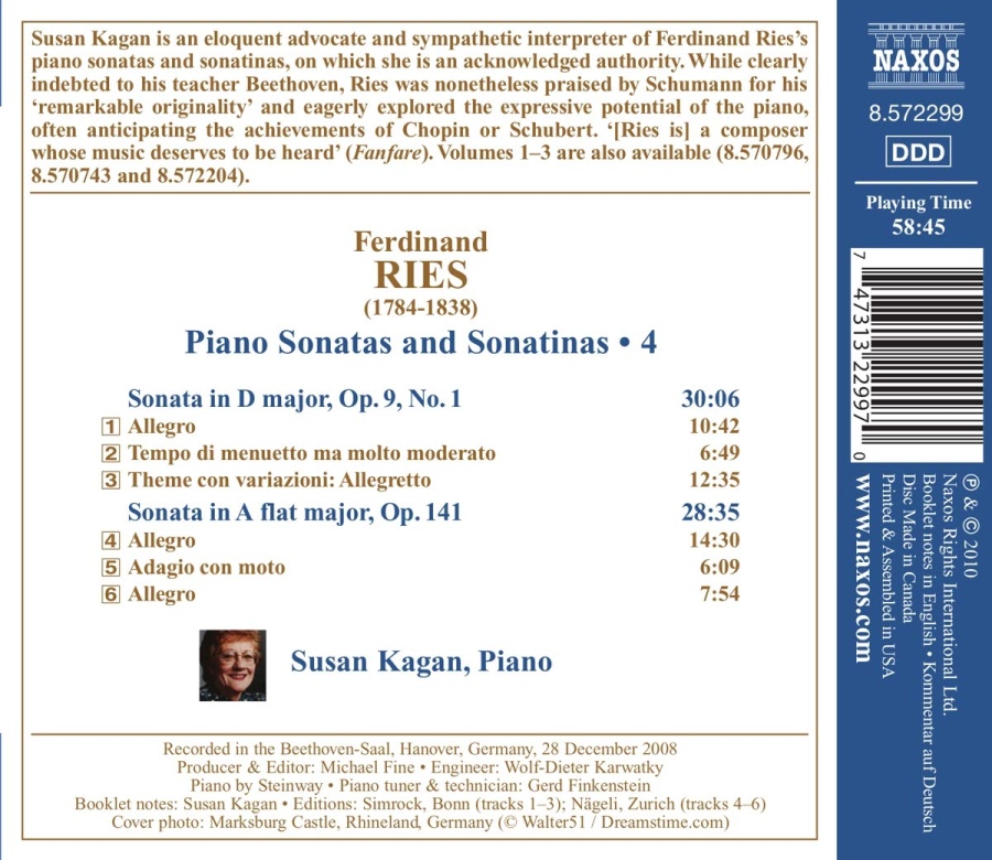 RIES: Piano Sonatas and Sonatinas Vol. 4 - slide-1