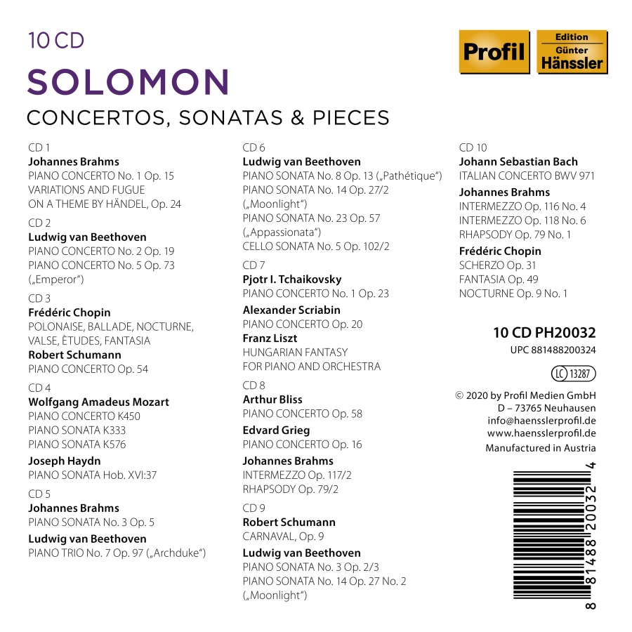 Solomon - Concertos, Sonatas and Pieces - slide-1