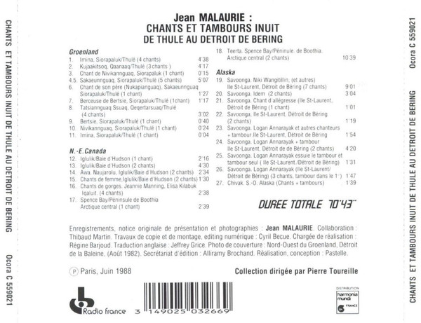 Jean Malaurie ‎– Chants Et Tambours Inuit De Thulé Au Détroit De Béring - slide-1