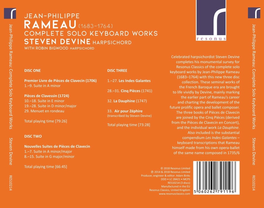 Rameau: Complete Solo Keyboard Works - slide-1