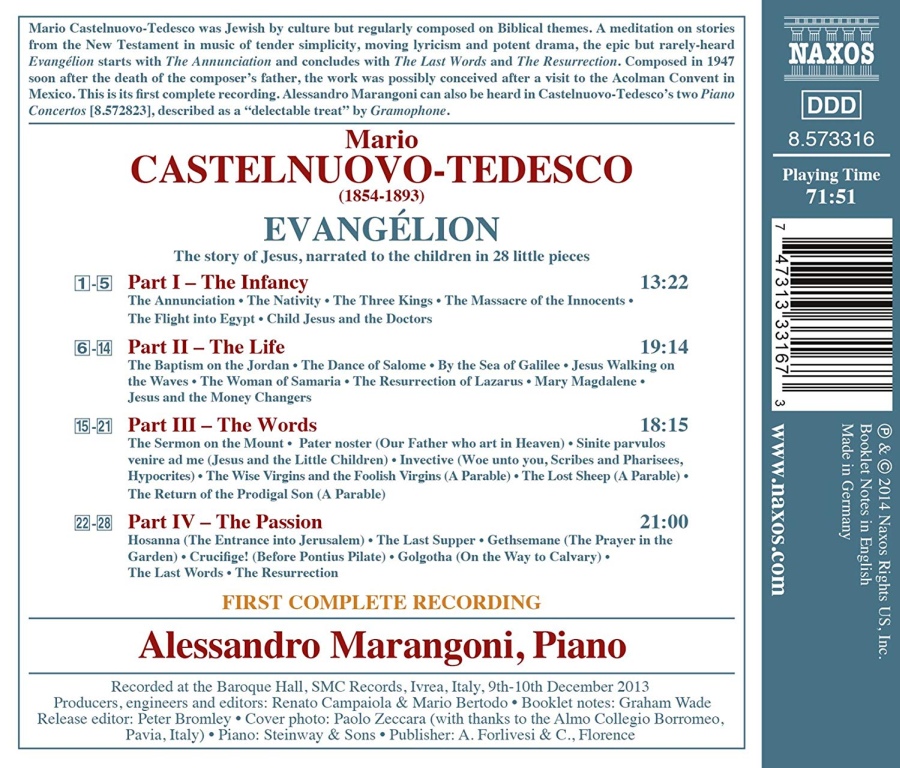 Castelnuovo-Tedesco: Evangélion (The Story of Jesus) - slide-1