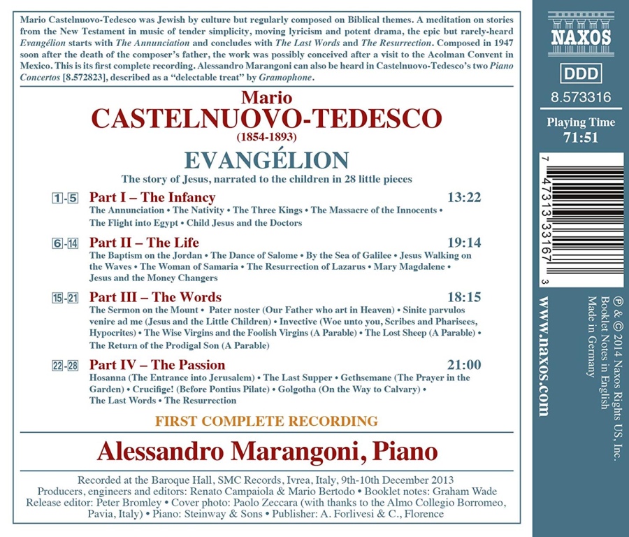 Castelnuovo-Tedesco: Evangélion (The Story of Jesus) - slide-1