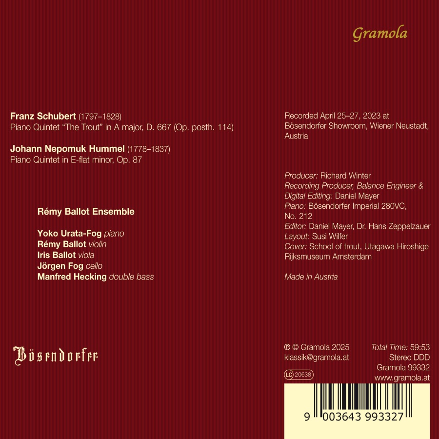 Schubert & Hummel: Piano Quintets - slide-1