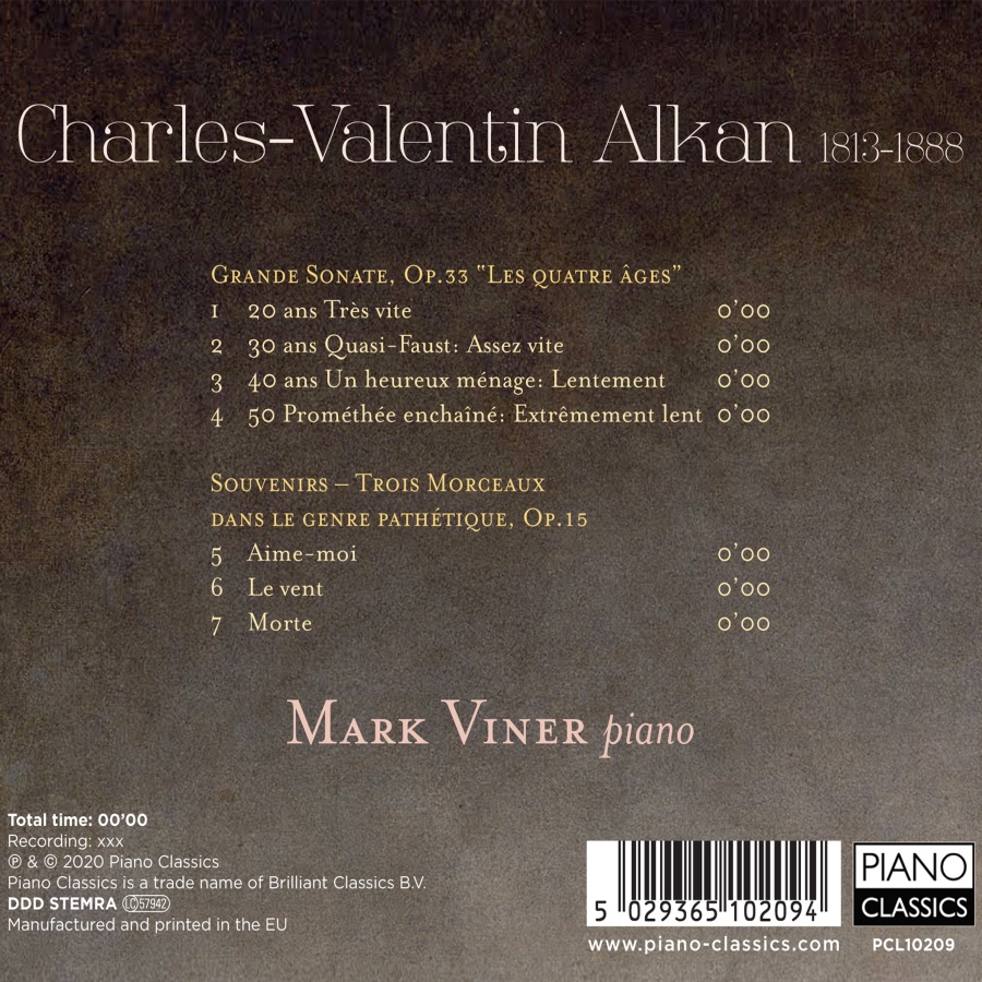 Alkan: Grande Sonate Op.33 & Trois Morceaux - slide-1