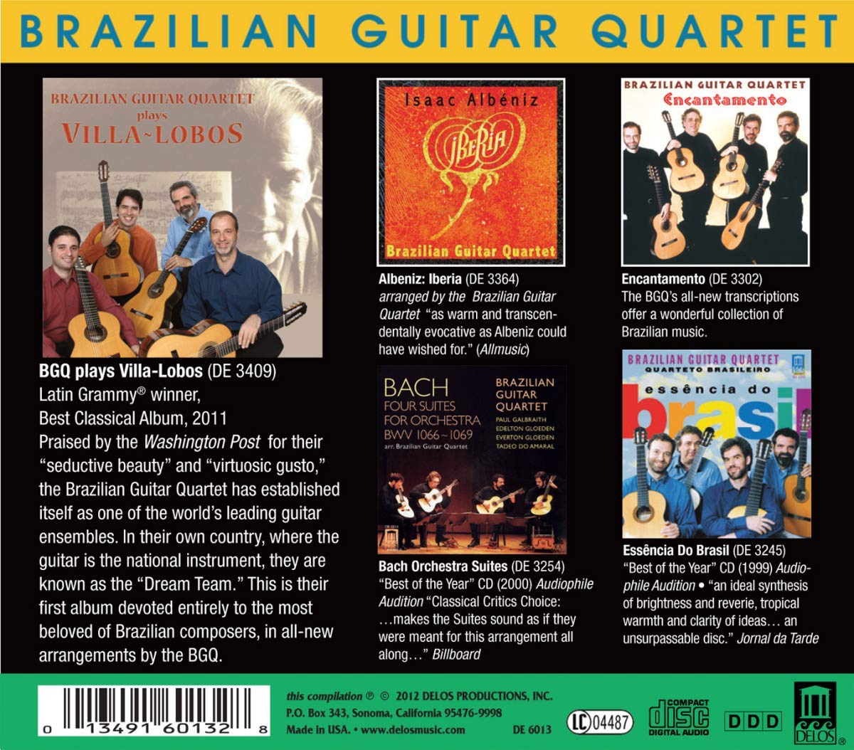 BRAZILIAN GUITAR QUARTET: 1. Villa-Lobos, 2. Essencia do Brasil, 3. Encantamento, 4. Bach: The Orchestral Suites, 5. Isaac Albéniz: Iberia - slide-1
