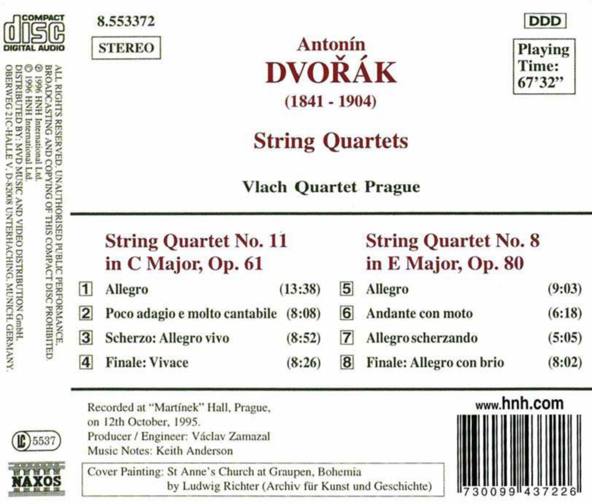 DVORAK: String Quartets vol. 2 - slide-1